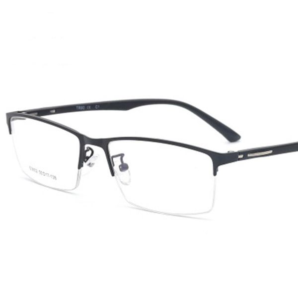 fashion sunglasses frames oeyeyeo men's business leisure metal half frame spectacle tr90 leg can be equipped with prescription lenses, Black
fashion sunglasses frames oeyeyeo men's business leisure metal half frame spectacle tr90 leg can be equipped with prescription lenses, Black
