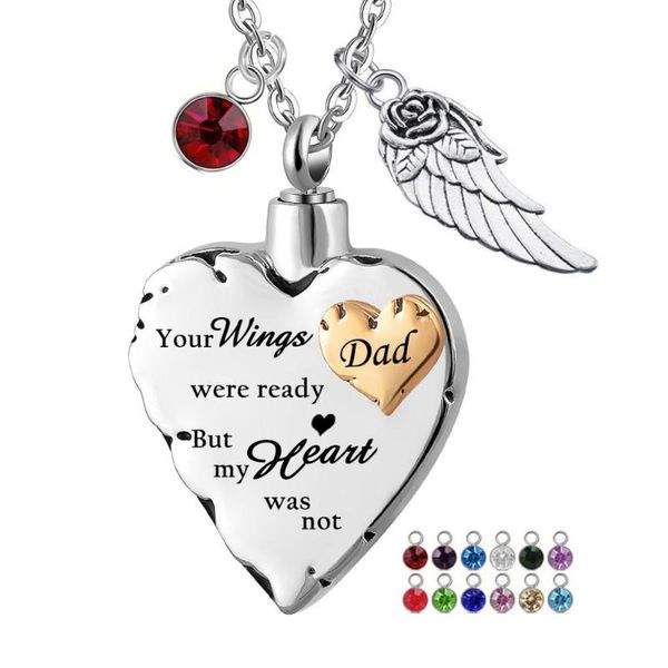 pendant necklaces memorial gifts angel cremation urn jewelry 12 colors rhinestones charms heart necklace stainless steel ashes keepsake, Silver
pendant necklaces memorial gifts angel cremation urn jewelry 12 colors rhinestones charms heart necklace stainless steel ashes keepsake, Silver