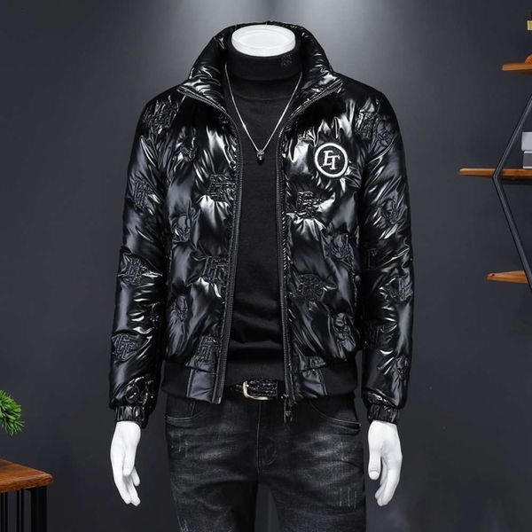 down & parkas men's fashion shiny winter thickened warmth short section slim-fit stand-up collar jacket plus size trend yn50, Black
down & parkas men's fashion shiny winter thickened warmth short section slim-fit stand-up collar jacket plus size trend yn50, Black