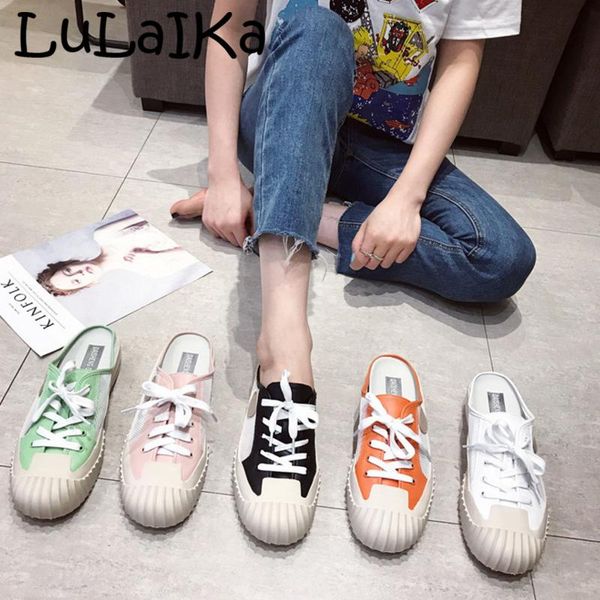 slippers lulaika 2021 summer ladies fashion outer wear round head net surface comfortable baotou breathable casual wild flat, Black
slippers lulaika 2021 summer ladies fashion outer wear round head net surface comfortable baotou breathable casual wild flat, Black