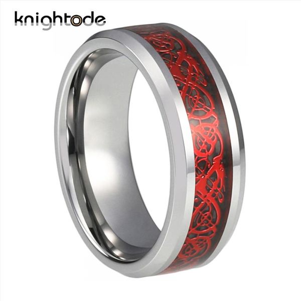 wedding rings 8mm trendy band tungsten carbide ring red dragon/gray carbon fiber inlay for anniversary beveled edges polished, Slivery;golden
wedding rings 8mm trendy band tungsten carbide ring red dragon/gray carbon fiber inlay for anniversary beveled edges polished, Slivery;golden