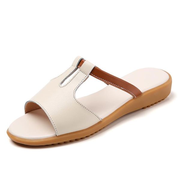 summer fashion women's wedge slippers woman leather low heels slides female open toe sandals ladies slip-on shoes, Black
summer fashion women's wedge slippers woman leather low heels slides female open toe sandals ladies slip-on shoes, Black
