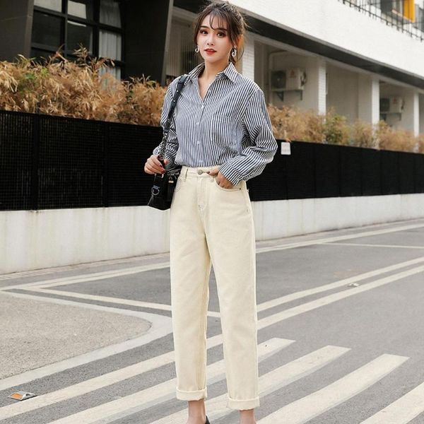 women's jeans women high waist denim female cotton solid color straight pants pockets elastic button simple trendy for 90s girl, Blue
women's jeans women high waist denim female cotton solid color straight pants pockets elastic button simple trendy for 90s girl, Blue