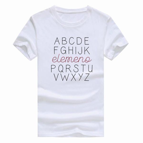 men's t-shirts men elemeno t-shirt funny teacher abc letter inspirational, White;black
men's t-shirts men elemeno t-shirt funny teacher abc letter inspirational, White;black