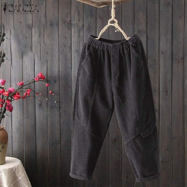 women's pants & capris kaftan corduroy spring trousers zanzea 2021 casual elastic waist long pantalon female solid turnip plus size 5xl, Black;white
women's pants & capris kaftan corduroy spring trousers zanzea 2021 casual elastic waist long pantalon female solid turnip plus size 5xl, Black;white