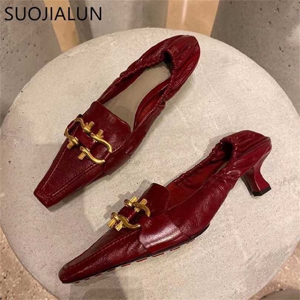 suojialun woman pump fashion brand buckle slip on loafers 5cm med heel point toe party sandals office lady dress shoes 211123, Black
suojialun woman pump fashion brand buckle slip on loafers 5cm med heel point toe party sandals office lady dress shoes 211123, Black