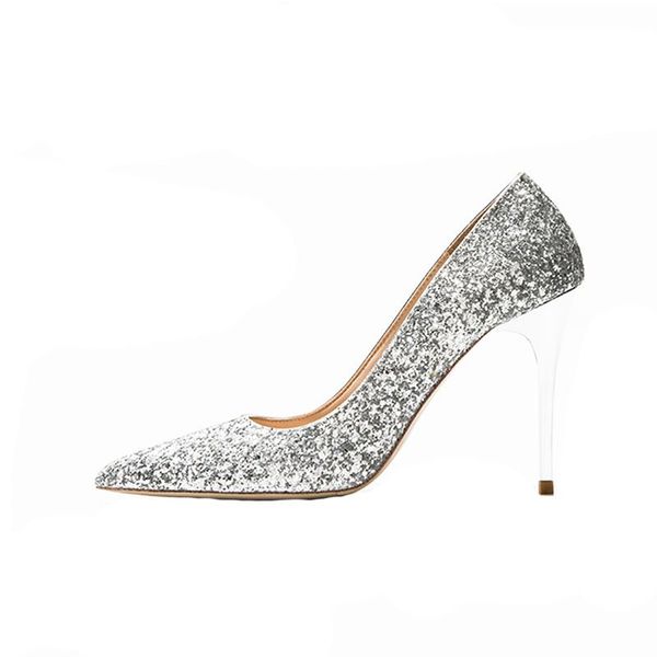 spring and autumn large size bridal shoes bridesmaid sequins high heels stiletto pointed silver crystal dress, Black
spring and autumn large size bridal shoes bridesmaid sequins high heels stiletto pointed silver crystal dress, Black