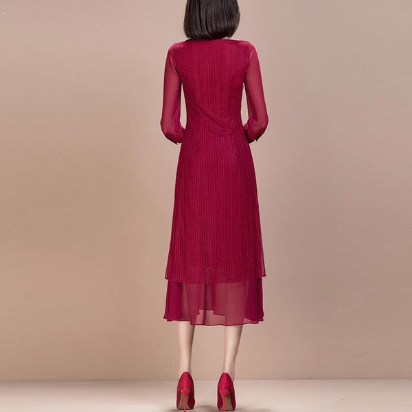spring latest arrival woman's fashion long red lace dress for elegant lady casual dresses, Black;gray
spring latest arrival woman's fashion long red lace dress for elegant lady casual dresses, Black;gray