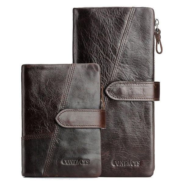 wallets genuine crazy horse leather wallet men vintage coin purses zipper hasp design holder long clutch wrist bag, Red;black
wallets genuine crazy horse leather wallet men vintage coin purses zipper hasp design holder long clutch wrist bag, Red;black