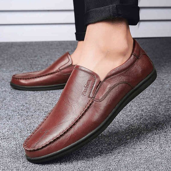 dress shoes 2021 men leather soft outsole man casual bussiness youth loafers male moccasins breathable slip on driving sneakers no4e, Black
dress shoes 2021 men leather soft outsole man casual bussiness youth loafers male moccasins breathable slip on driving sneakers no4e, Black
