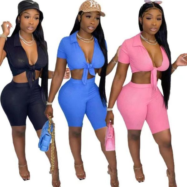 women's tracksuits two piece sets women clothing short sleeves turn down collar solid color blouse casual summer outfits wholesale drop, Gray
women's tracksuits two piece sets women clothing short sleeves turn down collar solid color blouse casual summer outfits wholesale drop, Gray