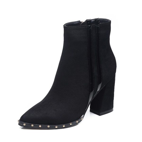 boots brand design contracted solid black women pointed toe square high heels shoes booties woman ladies ch-b0113
boots brand design contracted solid black women pointed toe square high heels shoes booties woman ladies ch-b0113