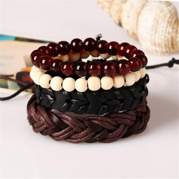 charm bracelets 4pcs/set genuine leather beaded braided pu women men pulseras mujer party gift retro wrap bangles, Golden;silver
charm bracelets 4pcs/set genuine leather beaded braided pu women men pulseras mujer party gift retro wrap bangles, Golden;silver
