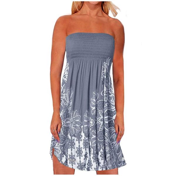 women's swimwear 2021 fashion summer bandeau dress womens loose casual boho beach bustier print sleeveless wrap sundress, White;black
women's swimwear 2021 fashion summer bandeau dress womens loose casual boho beach bustier print sleeveless wrap sundress, White;black