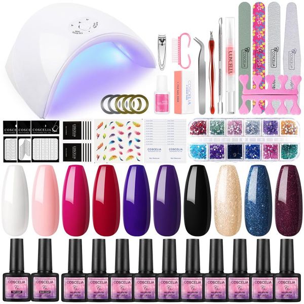 nail art kits coscelia 10pcs gel polish kit uv led lamp base coat all for manicure tools soak off set
nail art kits coscelia 10pcs gel polish kit uv led lamp base coat all for manicure tools soak off set