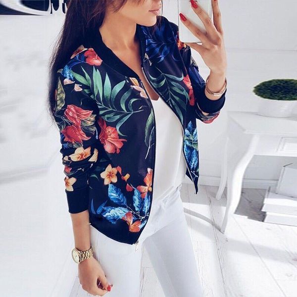 europe style fashion autumn flower print jacket women thin bomber jackets retro basic female coats ladies outerwear women's, Black;brown
europe style fashion autumn flower print jacket women thin bomber jackets retro basic female coats ladies outerwear women's, Black;brown