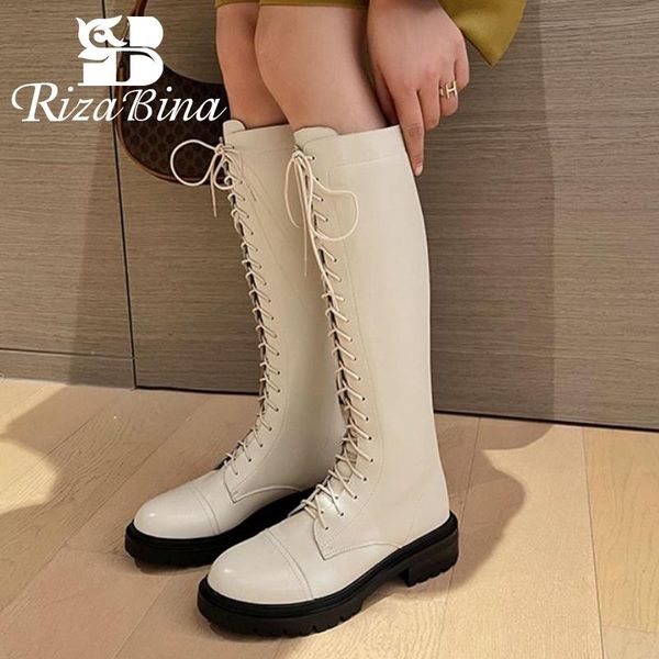 boots rizabina size 33-43 real leather knee high shoes low heels lace up ridding long boot fashion female ladies footwear, Black
boots rizabina size 33-43 real leather knee high shoes low heels lace up ridding long boot fashion female ladies footwear, Black