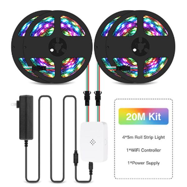 rgb18led/m wifi addressable ws2811 pixel led strip light kit app control 5m 10m 15m 20m smart living room decoration cabinet
rgb18led/m wifi addressable ws2811 pixel led strip light kit app control 5m 10m 15m 20m smart living room decoration cabinet