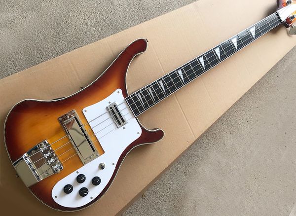 left handed tobacco sunburst 4 strings electric bass guitar with rosewood fretboard,neck through body,maple body/neck/fretboard,two jacks
left handed tobacco sunburst 4 strings electric bass guitar with rosewood fretboard,neck through body,maple body/neck/fretboard,two jacks