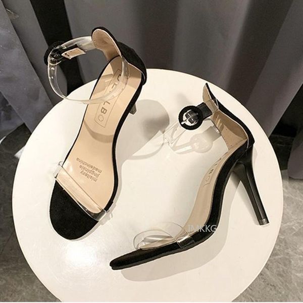 women's sandals 10cm summer style nightclub high-heeled woman shoes fashion pvc transparent sandaleas de mujer, Black
women's sandals 10cm summer style nightclub high-heeled woman shoes fashion pvc transparent sandaleas de mujer, Black