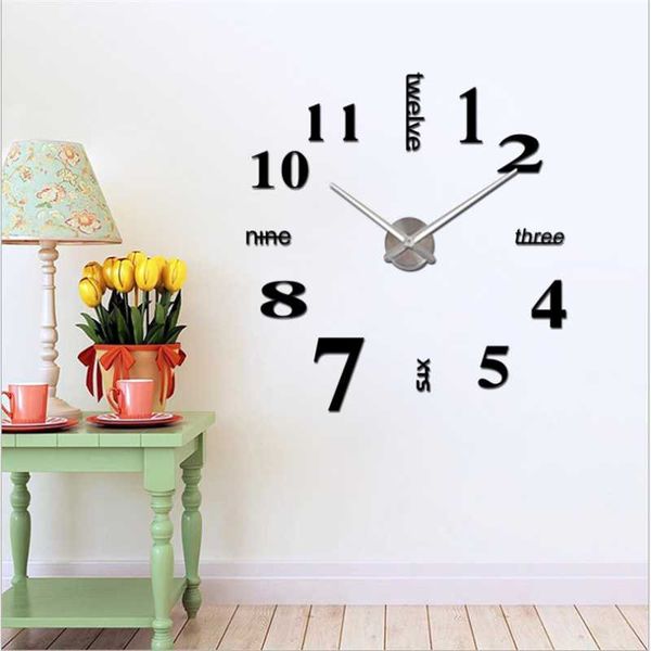wall clocks acrylic creative clock stickers silent modern design needle 3d diy living room decoration watch
wall clocks acrylic creative clock stickers silent modern design needle 3d diy living room decoration watch