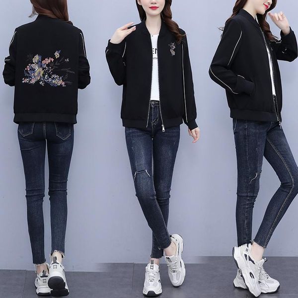 women's jackets autumn fashion coat spring leisure sports stylish casaco feminino female jacket bombardment, Black;brown
women's jackets autumn fashion coat spring leisure sports stylish casaco feminino female jacket bombardment, Black;brown