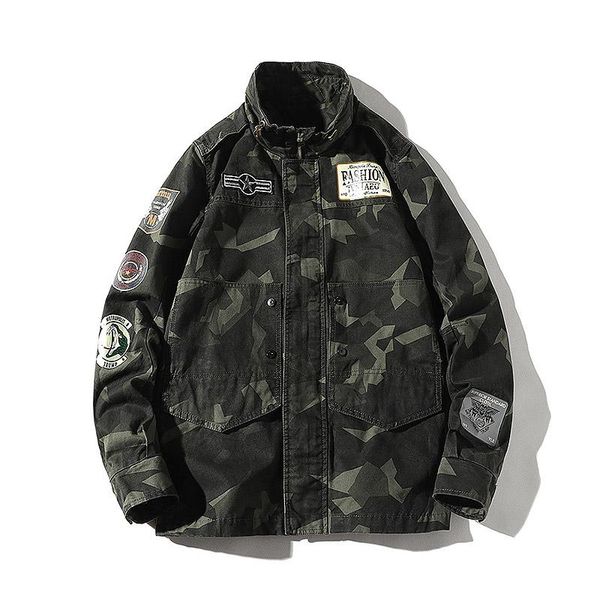 men's jackets army green men military camouflage zippers jacket street hip-hop clothes cotton 4xl, Black;brown
men's jackets army green men military camouflage zippers jacket street hip-hop clothes cotton 4xl, Black;brown