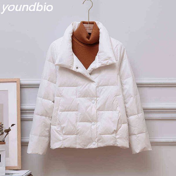 spring and autumn down jacket women's jackets stand-up collar coat for women light outerwear female korean down coat 211130, Black
spring and autumn down jacket women's jackets stand-up collar coat for women light outerwear female korean down coat 211130, Black