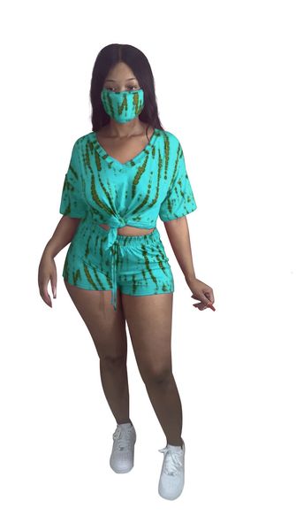 sportwear tie dye printed women three piece v-neck tee shorts pants suit outfits matching set tracksuits, Gray
sportwear tie dye printed women three piece v-neck tee shorts pants suit outfits matching set tracksuits, Gray