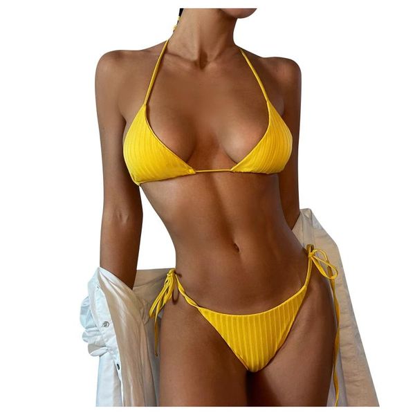 ladies solid color bikini two-piece swimsuit set pool party beach traje de bano bandage biquini women's swimwear, White;black
ladies solid color bikini two-piece swimsuit set pool party beach traje de bano bandage biquini women's swimwear, White;black