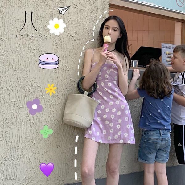 women spaghetti strap short dress casual purple sleeveless mini dress party holiday floral print bodycon dress vestido 210426, Black;gray
women spaghetti strap short dress casual purple sleeveless mini dress party holiday floral print bodycon dress vestido 210426, Black;gray