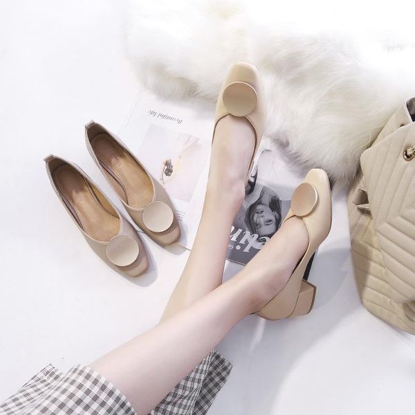 dress shoes brand square toe pump women metal decoration shallow loafers casual med heels slip on designer zapatos mujer apricot khaki, Black
dress shoes brand square toe pump women metal decoration shallow loafers casual med heels slip on designer zapatos mujer apricot khaki, Black