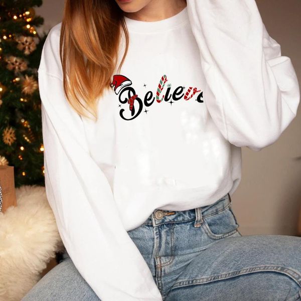 women's hoodies & sweatshirts believe sweatshirt merry christmas sweats positive quote pullovers christian women casual cotton vintage, Black
women's hoodies & sweatshirts believe sweatshirt merry christmas sweats positive quote pullovers christian women casual cotton vintage, Black