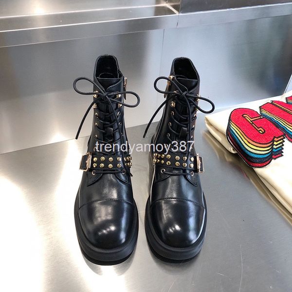 boots summer women's boots liuding front lace up martin fashion buckle temperament ruffian handsome, Black
boots summer women's boots liuding front lace up martin fashion buckle temperament ruffian handsome, Black