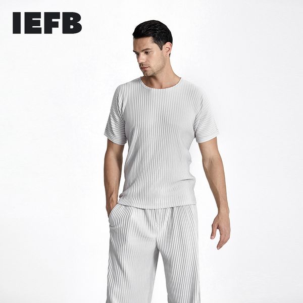 iefb japanese streetwear fashion pleated short sleeve t-shirt summer round neck man's black grey causal tee 9y6245 210524, White;black
iefb japanese streetwear fashion pleated short sleeve t-shirt summer round neck man's black grey causal tee 9y6245 210524, White;black