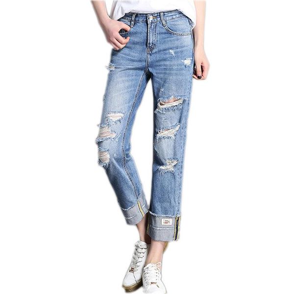 s-5xl ripped jeans for women denim pants autumn wide leg curling cuffs patchwork straight plus size women's, Blue
s-5xl ripped jeans for women denim pants autumn wide leg curling cuffs patchwork straight plus size women's, Blue