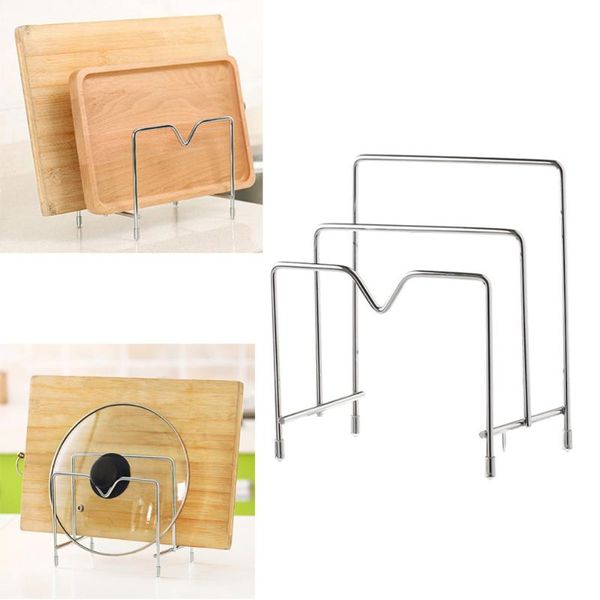 multifunctional stainless steel bakeware rack pot lid holder organizer cutting board pantry - 3 layers kitchen storage & organization
multifunctional stainless steel bakeware rack pot lid holder organizer cutting board pantry - 3 layers kitchen storage & organization