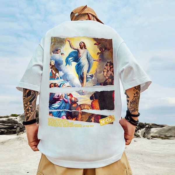 undersea printing men's hip-hop t-shirt high-quality comfortable and breathable fashion street daily travel home party, White;black
undersea printing men's hip-hop t-shirt high-quality comfortable and breathable fashion street daily travel home party, White;black