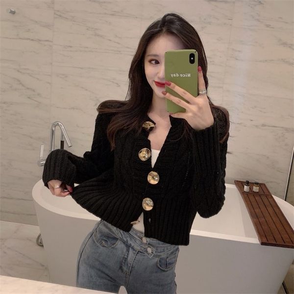 sueter mujer women short cropped sweater anc cardigans solid color button up autumn knitting cardigan loose poncho 210430, White
sueter mujer women short cropped sweater anc cardigans solid color button up autumn knitting cardigan loose poncho 210430, White