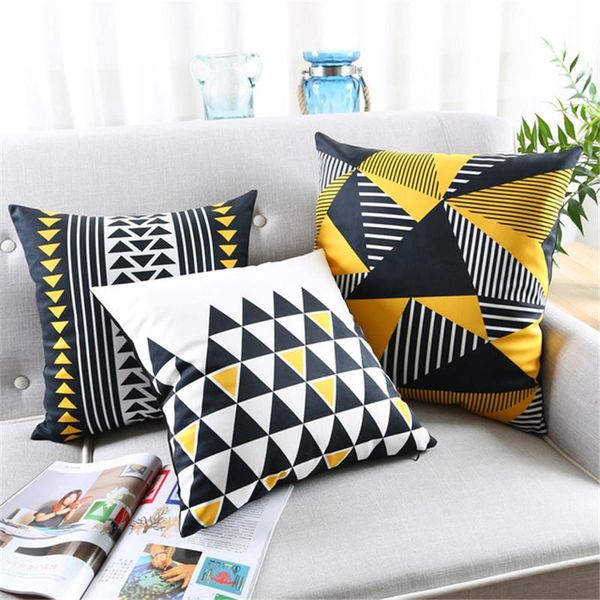 cushion/decorative pillow geometric cushion cover home decor yellow black striped decorative case cojines decorativos para sofa
cushion/decorative pillow geometric cushion cover home decor yellow black striped decorative case cojines decorativos para sofa