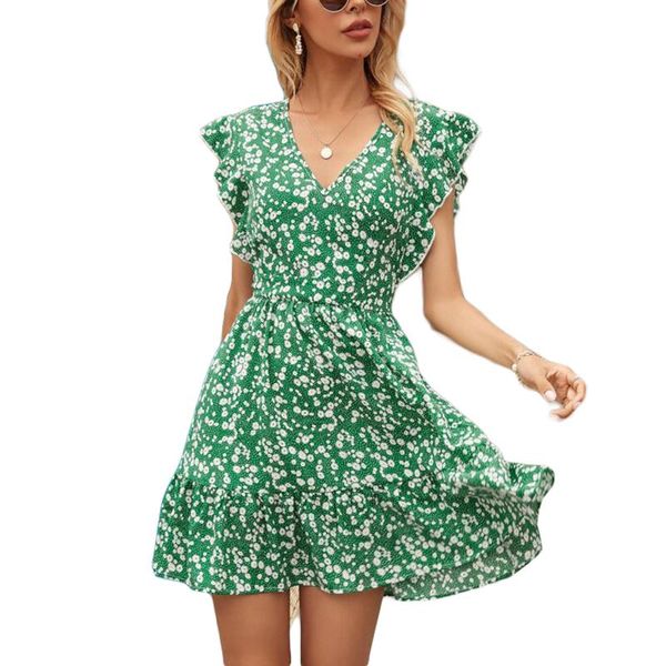 casual dresses women summer stylish sweet temperament dress adults floral print v-neck ruffle sleeve (green black yellow red), Black;gray
casual dresses women summer stylish sweet temperament dress adults floral print v-neck ruffle sleeve (green black yellow red), Black;gray