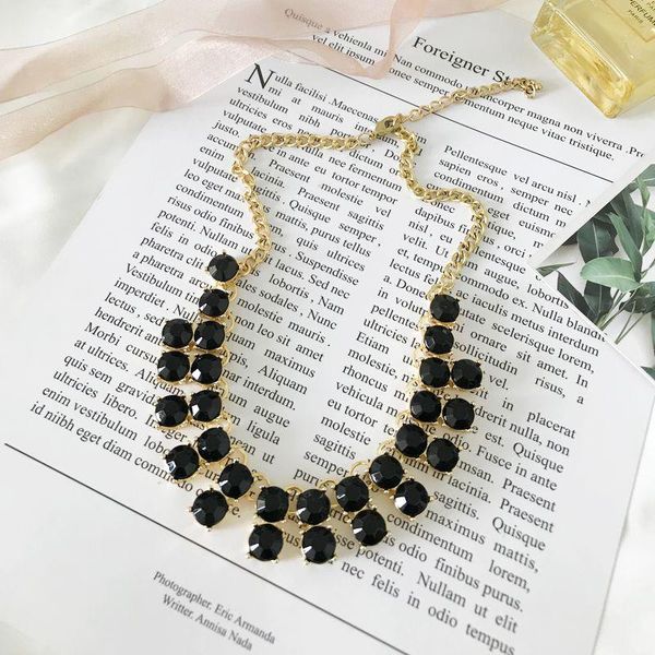 chokers black crystal necklace for women with fashionable, dynamic, exaggerated tassels, Golden;silver
chokers black crystal necklace for women with fashionable, dynamic, exaggerated tassels, Golden;silver