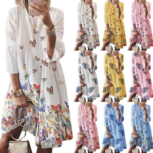 plus size dresses for women 2021 loose butterfly leaf printed women's sundress vintage casual summer clothes, Black;gray
plus size dresses for women 2021 loose butterfly leaf printed women's sundress vintage casual summer clothes, Black;gray