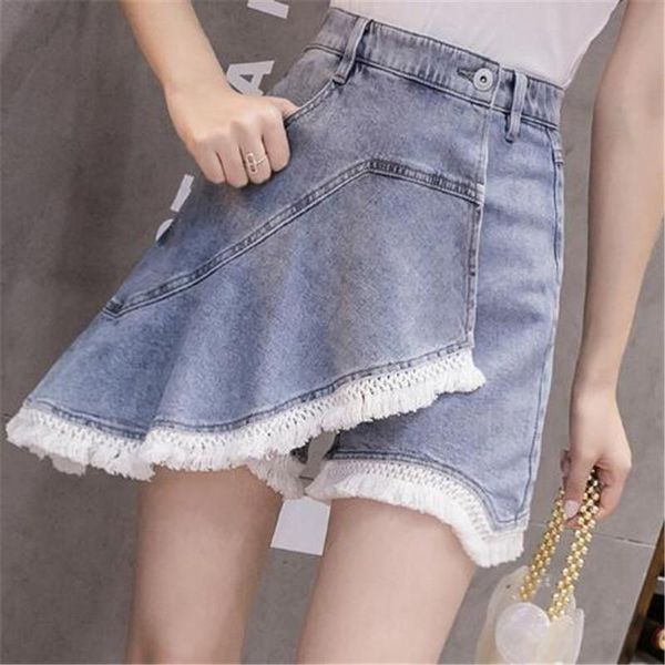 skirts 2021 fringed edge stitching denim shorts korean student wild fashion two-piece pants jeans women's, Black
skirts 2021 fringed edge stitching denim shorts korean student wild fashion two-piece pants jeans women's, Black