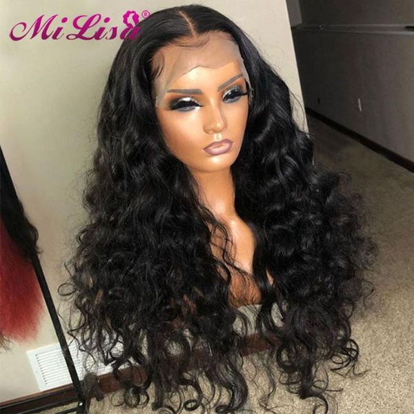 lace wigs 28 30 inch loose deep wave wig human hair brazilian front for black women pre plucked remy 4x4 closure, Black;brown
lace wigs 28 30 inch loose deep wave wig human hair brazilian front for black women pre plucked remy 4x4 closure, Black;brown