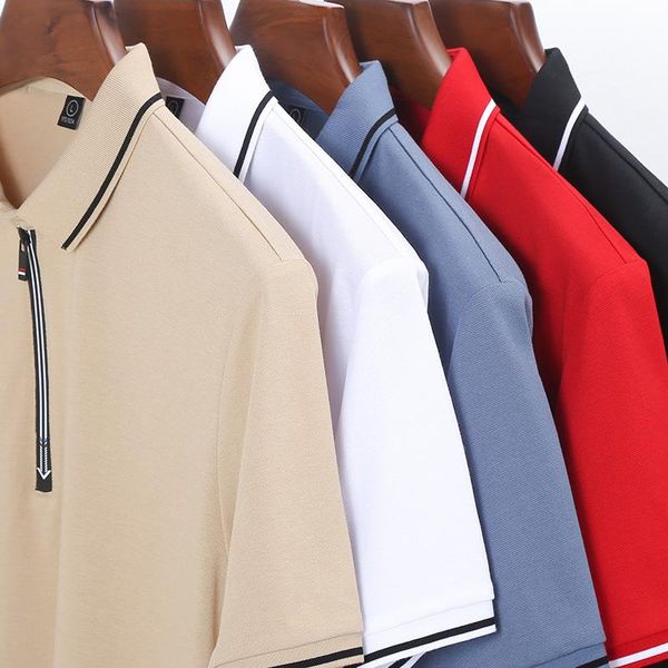 men's polos 5-colors summer thin section short sleeve t-shirt solid color classic lapel business casual elastic slim male brand, White;black
men's polos 5-colors summer thin section short sleeve t-shirt solid color classic lapel business casual elastic slim male brand, White;black