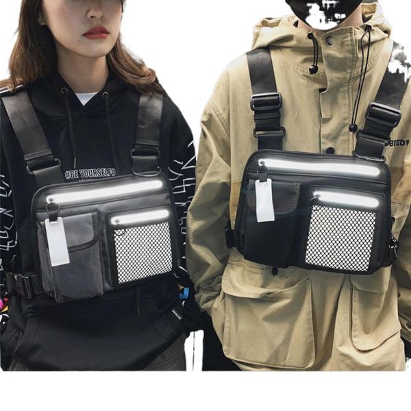bd-5062 fashion men's and women's vest chest bag reflective workwear tactical backpack
bd-5062 fashion men's and women's vest chest bag reflective workwear tactical backpack