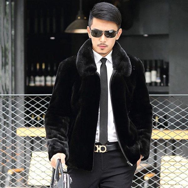 men's fur & faux coats 2021 winter jacket men overcoat hooded parka imitation mink male warm plus size 3xl clothes, Black
men's fur & faux coats 2021 winter jacket men overcoat hooded parka imitation mink male warm plus size 3xl clothes, Black