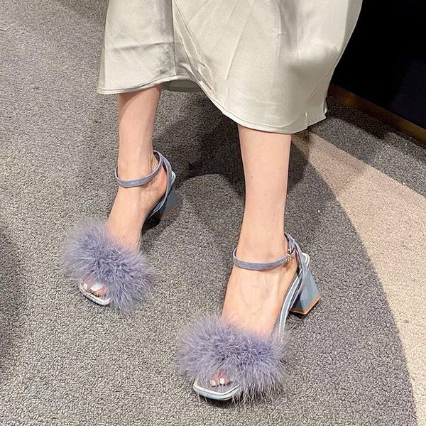 dress shoes fashion sandals women 2021 summer thick heel gentle fairy hairy high heels outdoor party solid women's footwear, Black
dress shoes fashion sandals women 2021 summer thick heel gentle fairy hairy high heels outdoor party solid women's footwear, Black