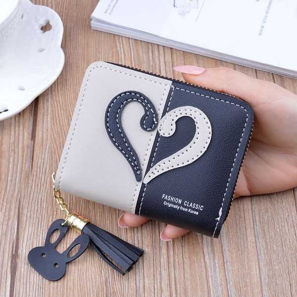 zero wallet zipper small women's short student korean fashion mini contrast tassel wallet, Red;black
zero wallet zipper small women's short student korean fashion mini contrast tassel wallet, Red;black